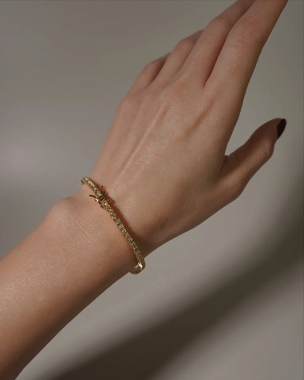 Serena Tennis Bracelet (Yellow)