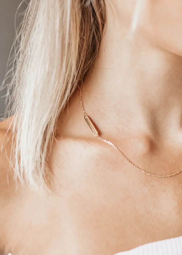 Sideways Name Necklace