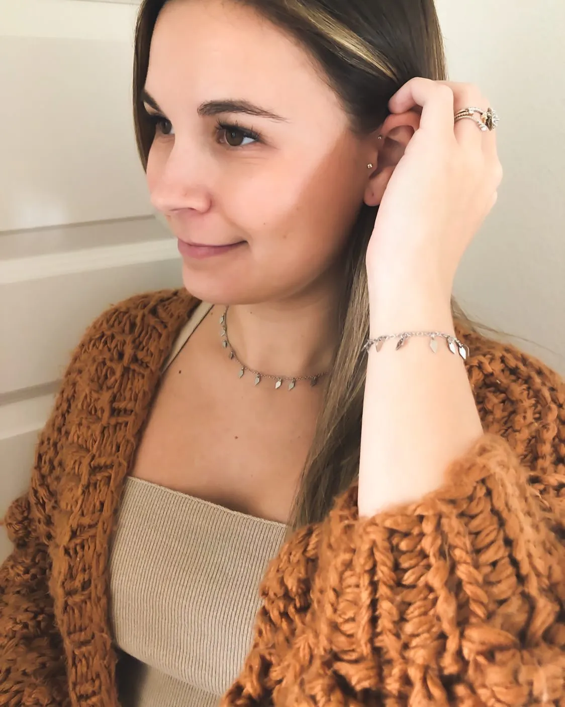 Silver Harley Jewelry Set