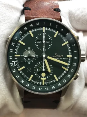 Sinn Instrument Chronograph Hunting 3006.011 Green Dial Automatic Men's Watch