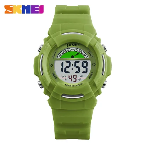 SKMEI Child Outdoor Digital Watch Fashion Waterproof Running Swim Children's Watches LED Casual Sport Wrist Watch For Boy Girls