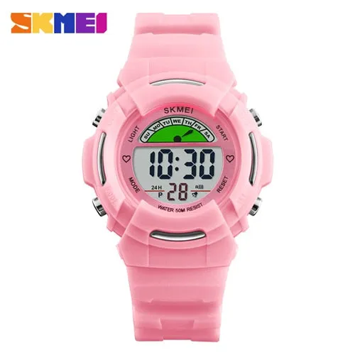 SKMEI Child Outdoor Digital Watch Fashion Waterproof Running Swim Children's Watches LED Casual Sport Wrist Watch For Boy Girls