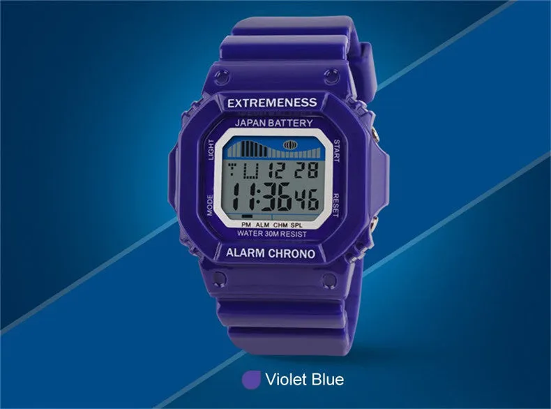 Skmei Unisex Watch Fashion Casual Watches Relogio Masculino Student Colorful For Men Women Water Resistant Alarm Wristwatches
