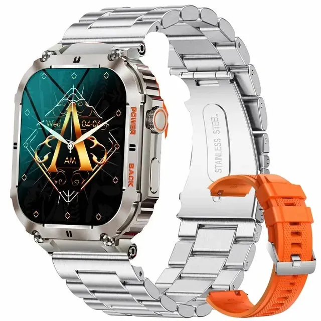Smart Watch 1.96" HD Touch Screen (320×386) Bluetooth Calling Heart Rate Monitoring - Outdoor Fitness Tracker