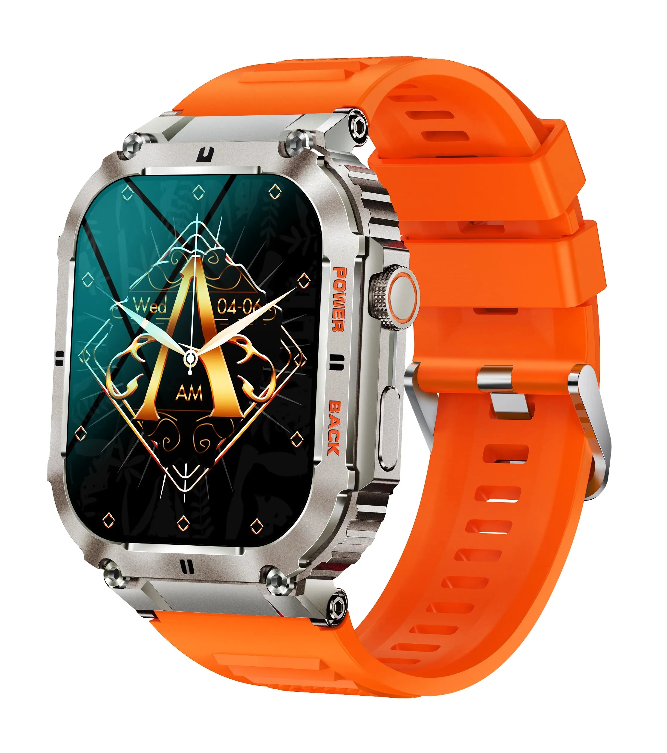 Smart Watch 1.96" HD Touch Screen (320×386) Bluetooth Calling Heart Rate Monitoring - Outdoor Fitness Tracker