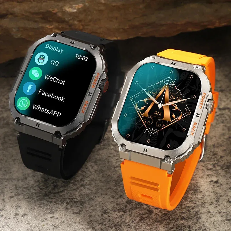Smart Watch 1.96" HD Touch Screen (320×386) Bluetooth Calling Heart Rate Monitoring - Outdoor Fitness Tracker