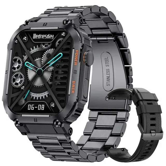 Smart Watch 1.96" HD Touch Screen (320×386) Bluetooth Calling Heart Rate Monitoring - Outdoor Fitness Tracker
