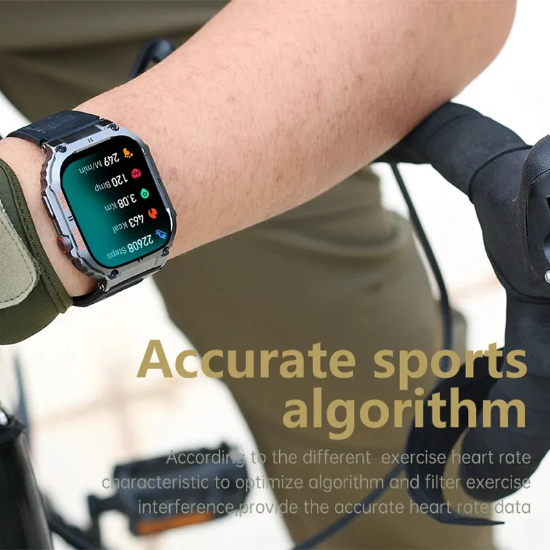 Smart Watch 1.96" HD Touch Screen (320×386) Bluetooth Calling Heart Rate Monitoring - Outdoor Fitness Tracker