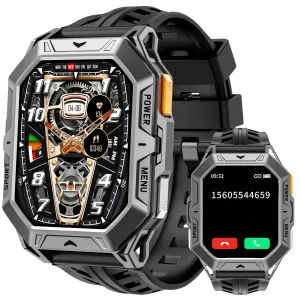Smart Watch Answer/Make Calls Compass Barometer 1000mAh Extra-Long Battery Rugged 100  Sports Modes Outdoor Military 2.13 inch AMOLED Smart Watches