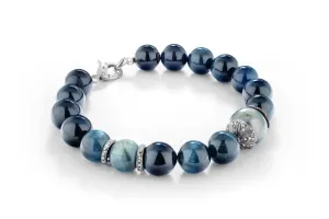Sparkling Blue Ocean Diamond Tahitian Pearl Bracelet