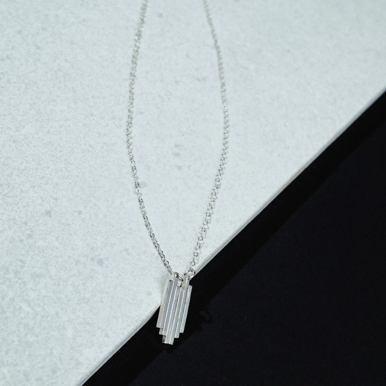 Stacked Bar Necklace - Choose Your Metal