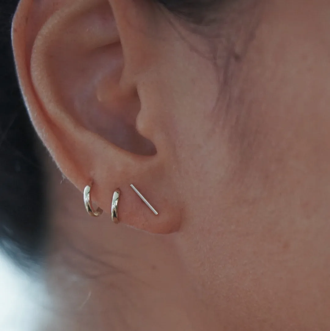 Staple Bar Stud Earrings