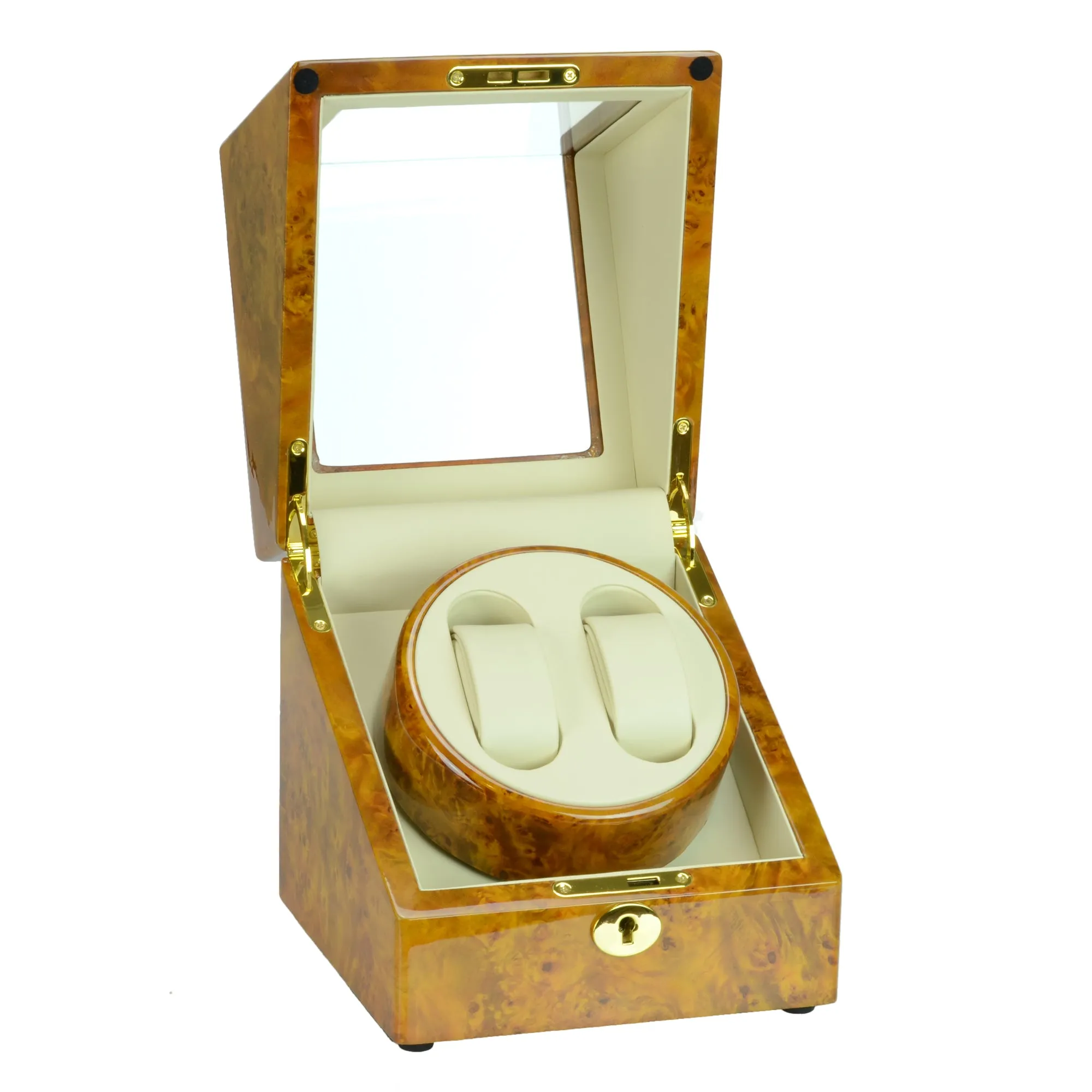 Steinhausen Heritage Double Watch Winder With Ultra Quiet Motor and Multiple Modes