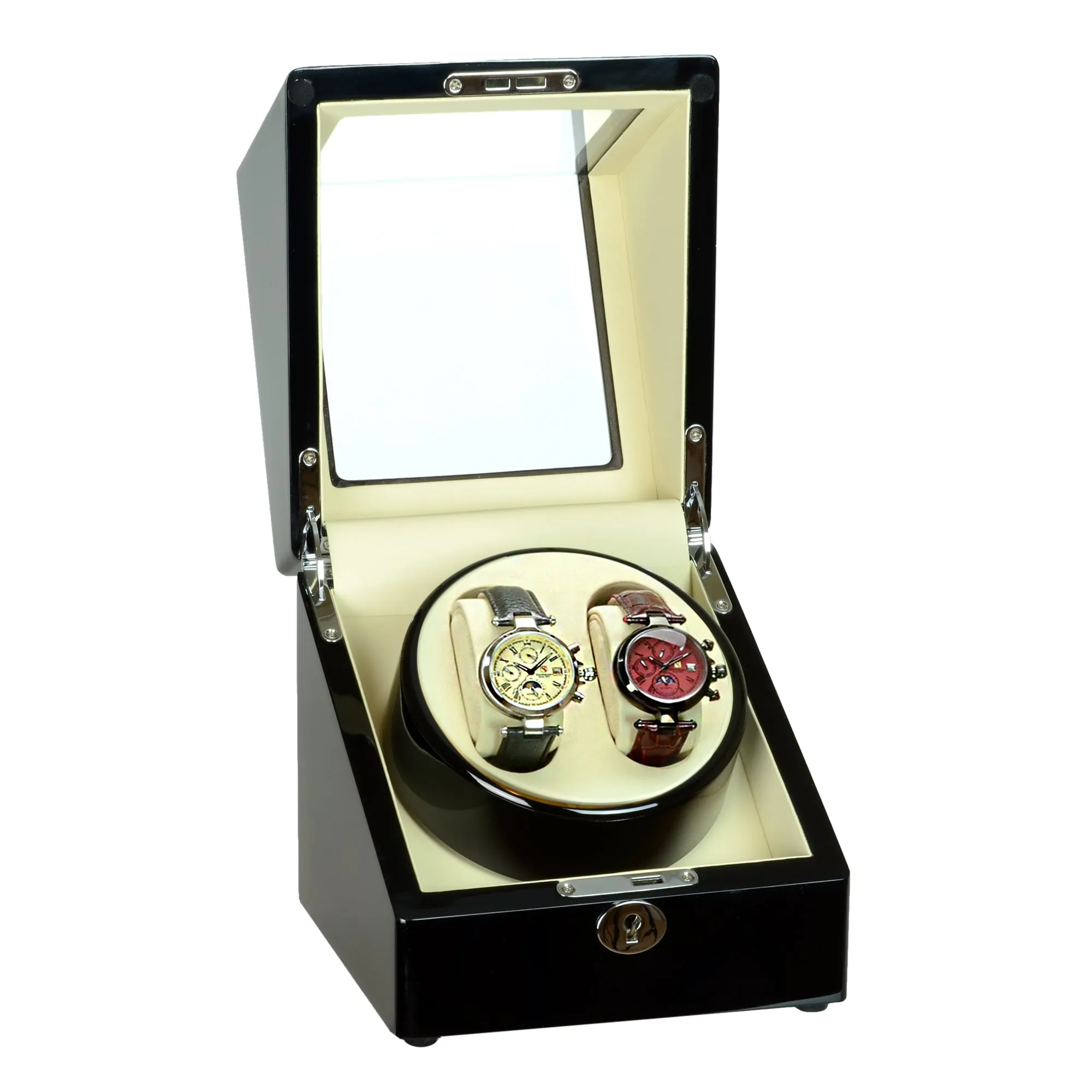 Steinhausen Heritage Double Watch Winder With Ultra Quiet Motor and Multiple Modes