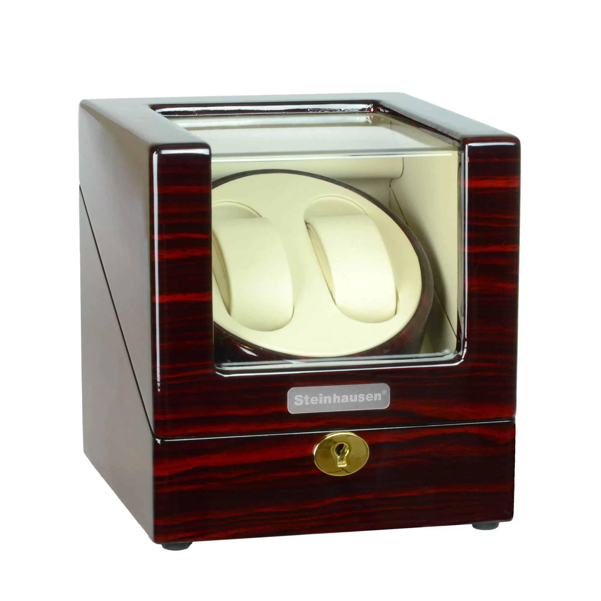 Steinhausen Heritage Double Watch Winder With Ultra Quiet Motor and Multiple Modes