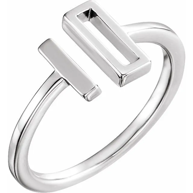 Sterling Silver Bar Ring