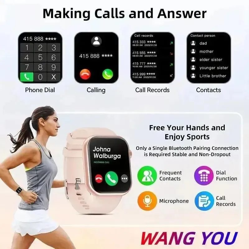 T18K SmartWatch I7Pro Max Series Phone Call Custom Watch Face Sport Waterproof Man Women Wireless Charging Smart Watch