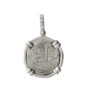 Taffi Fisher Collection 1 Reale Atocha Re-creation Silver, Double Prong, Cross Side