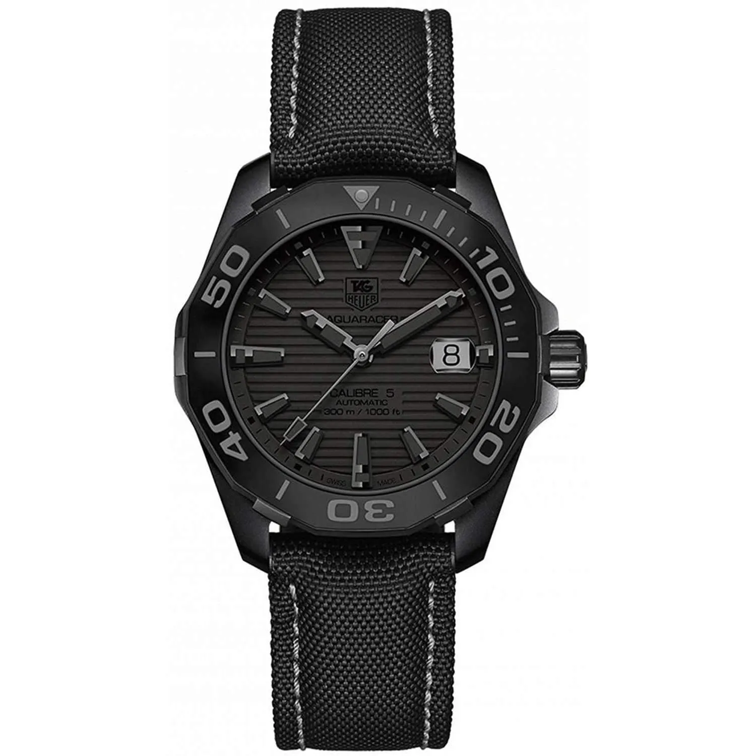 TAG HEUER AQUARACER AUTOMATIC BLACK MEN WATCH WAY218B.FC6364