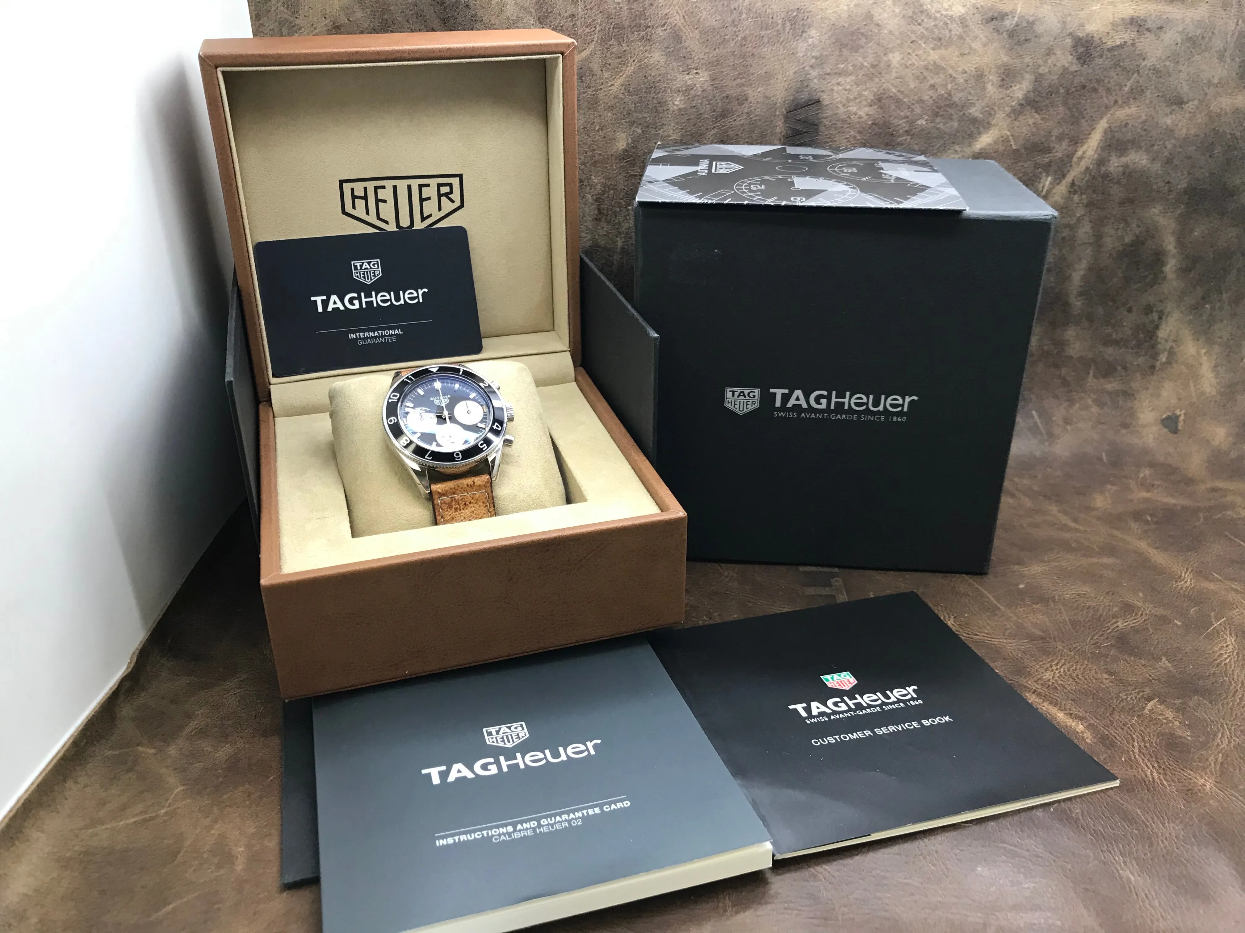 TAG Heuer Autavia Heritage Chronograph Heuer 02 CBE2110 Black Dial Automatic Men's Watch