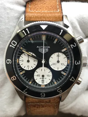 TAG Heuer Autavia Heritage Chronograph Heuer 02 CBE2110 Black Dial Automatic Men's Watch
