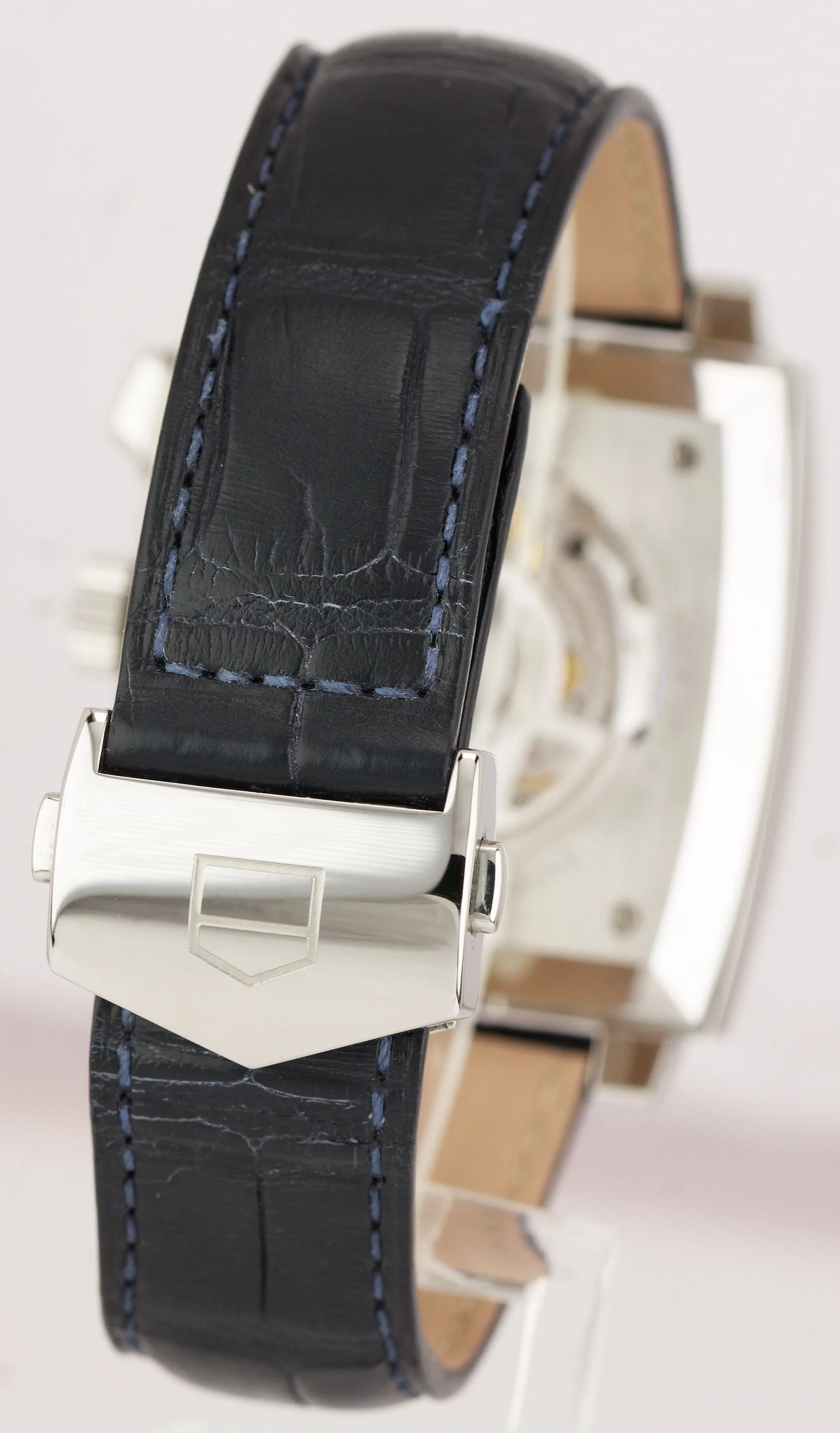 TAG HEUER Monaco Calibre 12 Stainless Steel Blue 39mm Auto Watch CAW2111.FC6183
