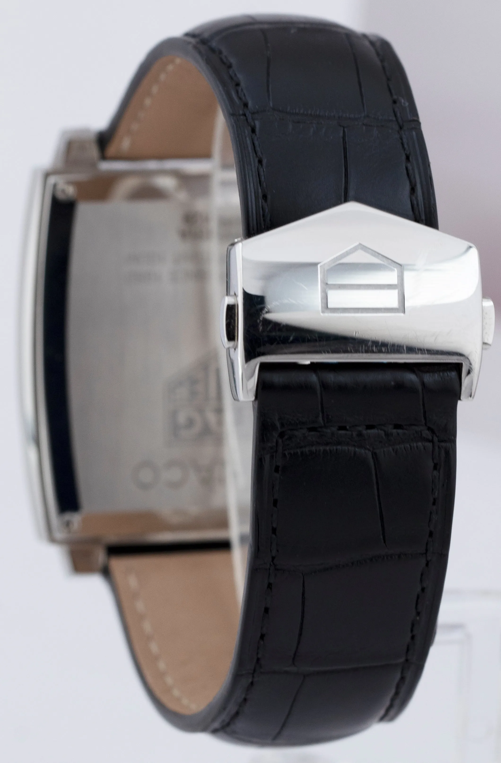 Tag Heuer Monaco WAW131A Quartz Black 37mm Stainless Steel Date Watch B P