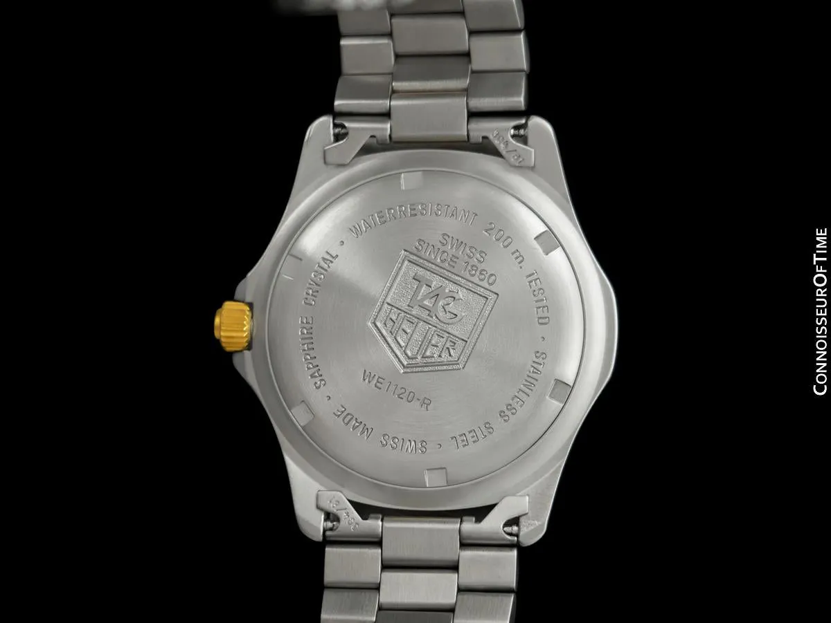TAG Heuer Professional 2000 Mens Diver Watch, WE1120R - Stainless Steel & 18K Gold Plated