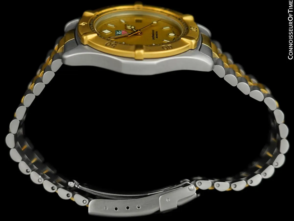 TAG Heuer Professional 2000 Mens Diver Watch, WE1120R - Stainless Steel & 18K Gold Plated