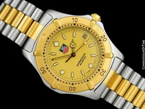 TAG Heuer Professional 2000 Mens Diver Watch, WE1120R - Stainless Steel & 18K Gold Plated