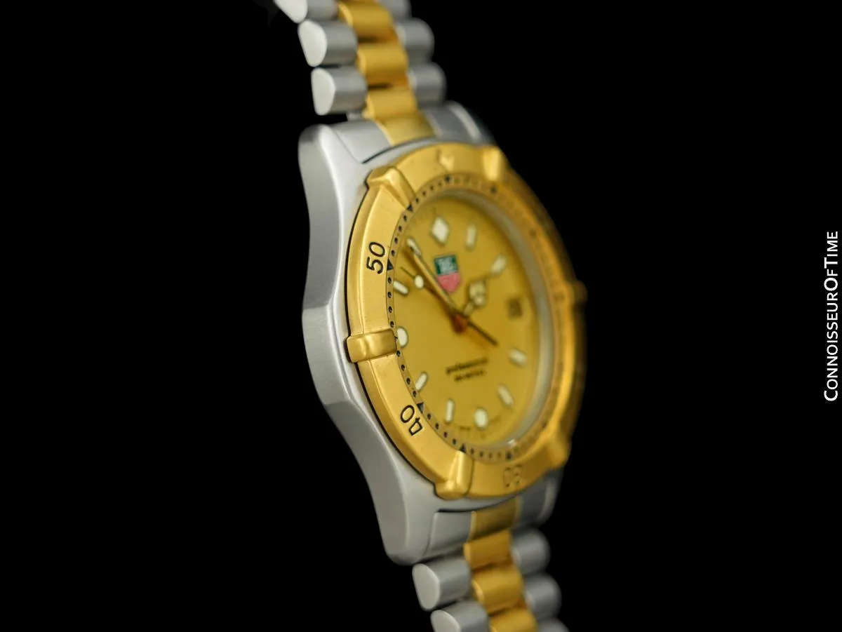 TAG Heuer Professional 2000 Mens Diver Watch, WE1120R - Stainless Steel & 18K Gold Plated