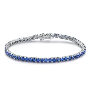 Tanzanite 925 Sterling Silver Tennis Bracelet Jewelry