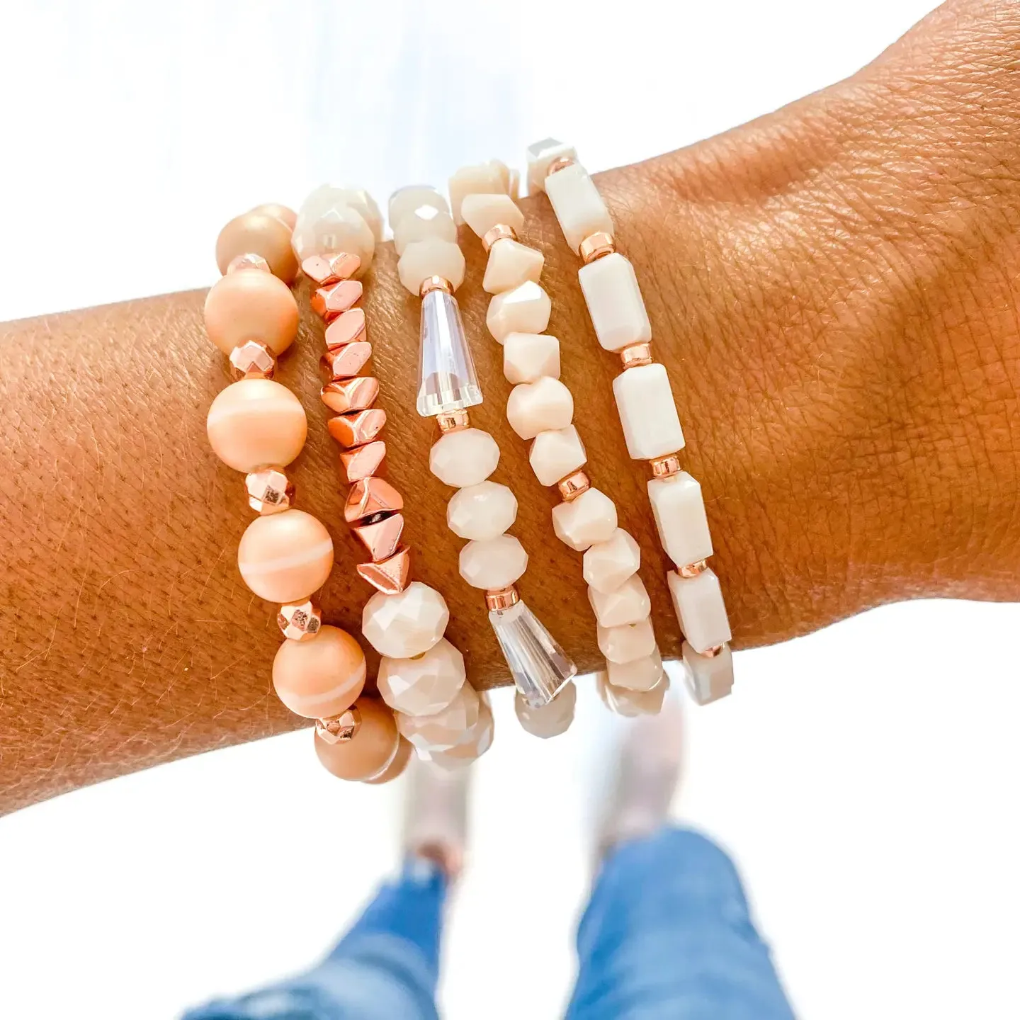 The Chiffon Stack Bracelet Set of 5