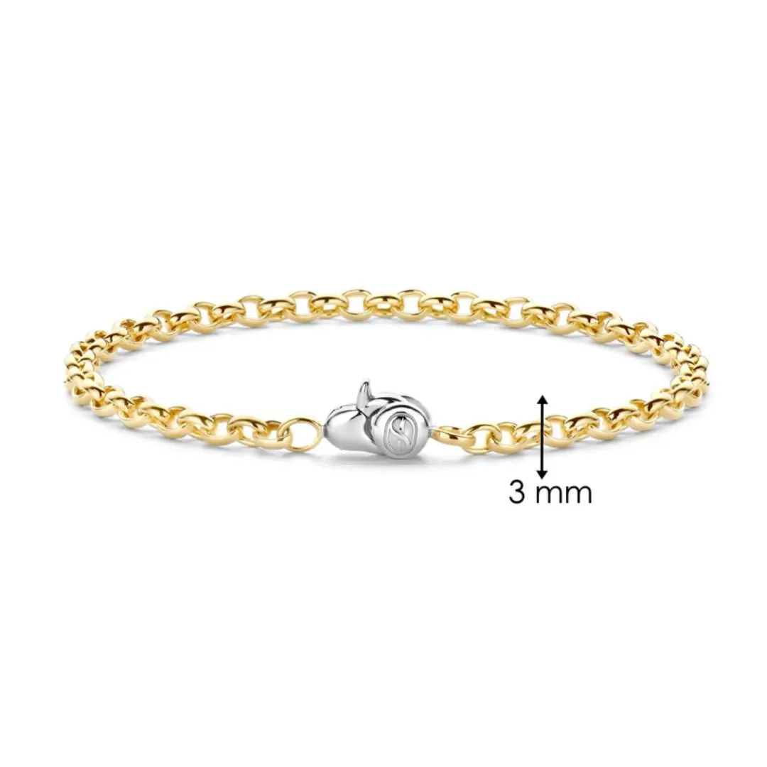 TI SENTO Bracelet in Yellow Gold-Plated Silver, 23068SY