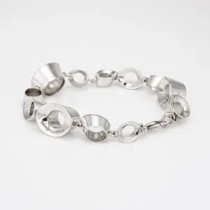 Tiffany & Co Frank Gehry Morph Bracelet Sterling Silver 7.5" Fine Signed Jewelry