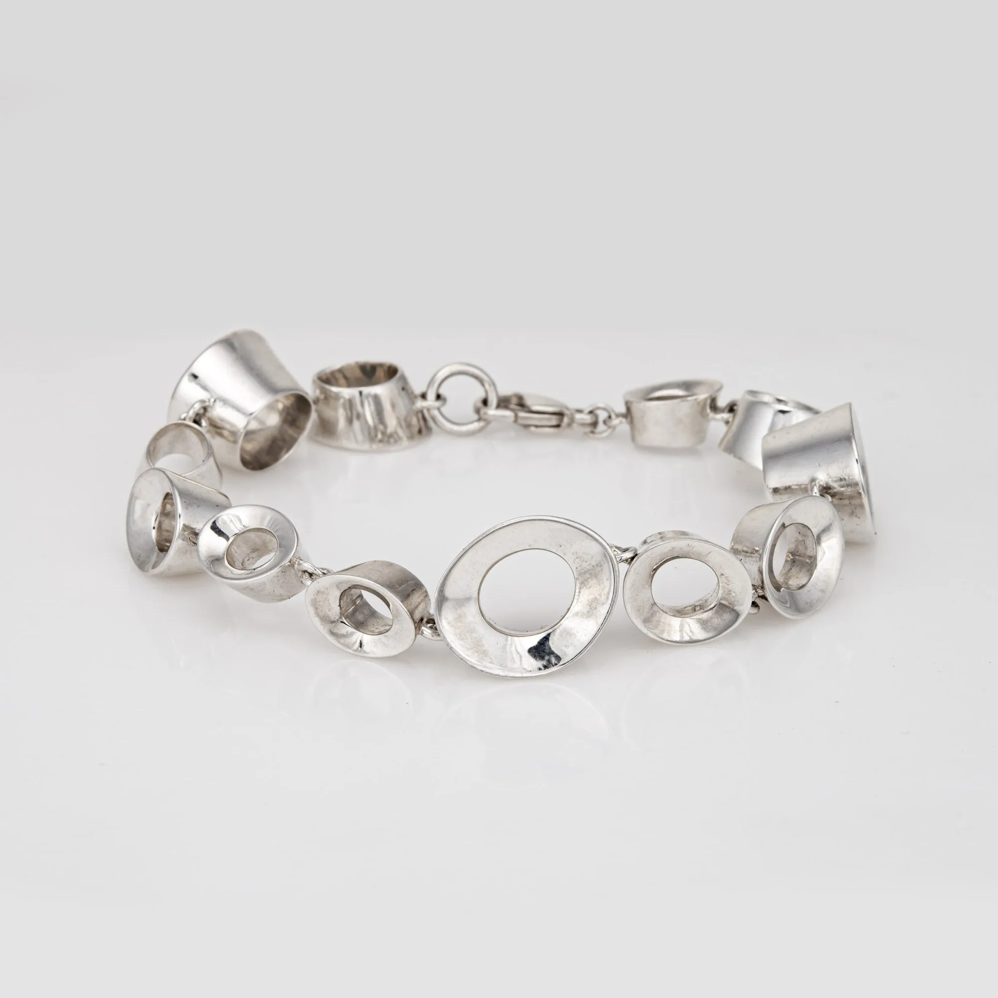 Tiffany & Co Frank Gehry Morph Bracelet Sterling Silver 7.5" Fine Signed Jewelry
