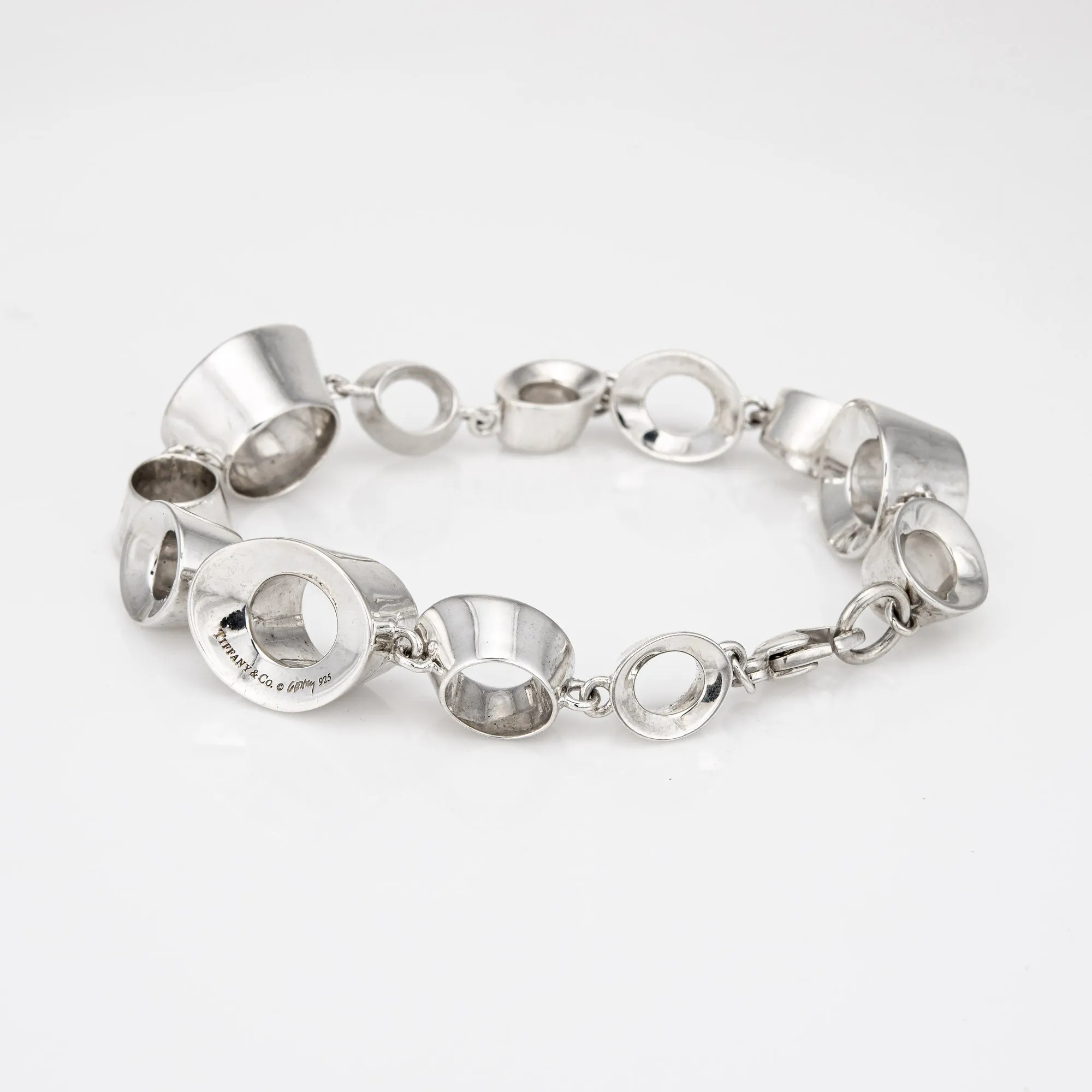Tiffany & Co Frank Gehry Morph Bracelet Sterling Silver 7.5" Fine Signed Jewelry