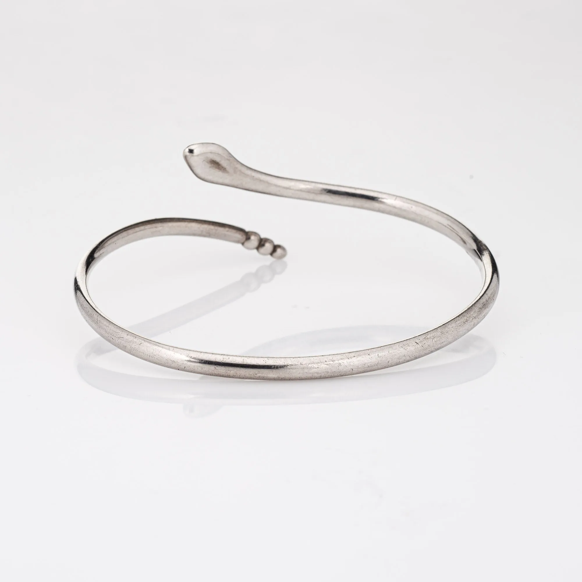 Tiffany & Co Snake Bracelet Elsa Peretti Bangle Sterling Silver Estate Jewelry