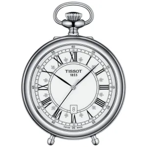 Tissot Clock Pocket Stand Alding 49.6mm Steel Man Quartz T866.410.99.013.00