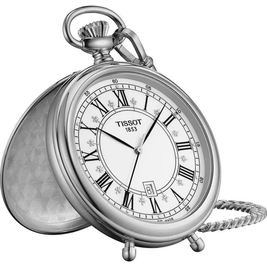 Tissot Clock Pocket Stand Alding 49.6mm Steel Man Quartz T866.410.99.013.00