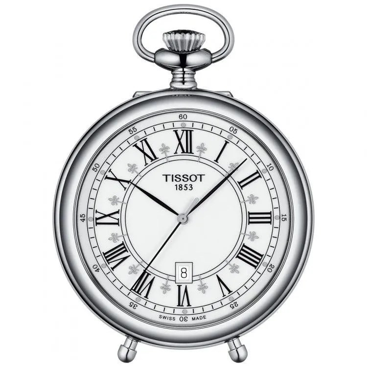 Tissot Clock Pocket Stand Alding 49.6mm Steel Man Quartz T866.410.99.013.00