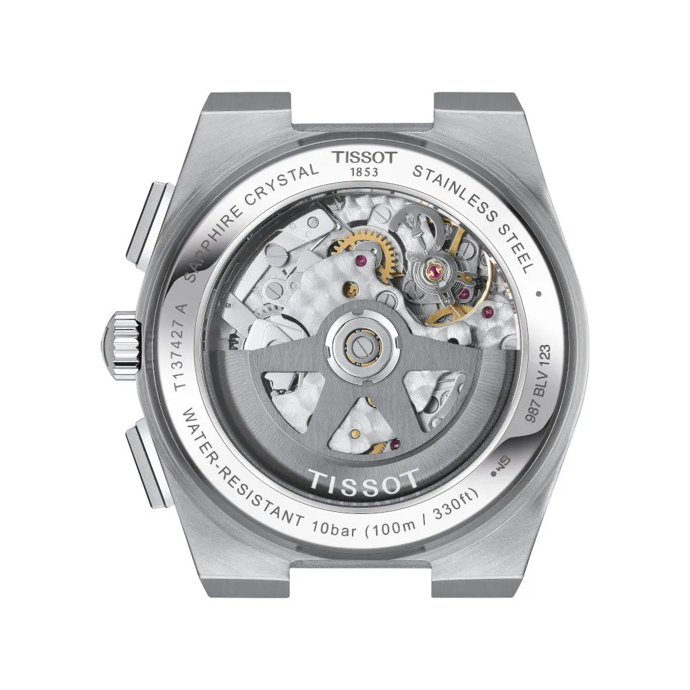 Tissot PRX Automatic Chronograph Mens Stainless Steel Green Dial Watch