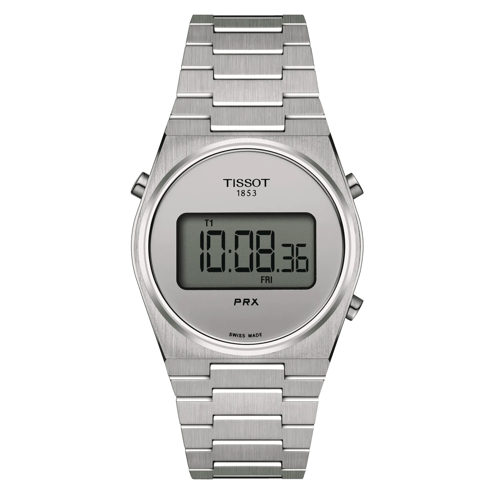 Tissot PRX Digital 35mm Silver Dial Steel Unisex Watch T1372631103000