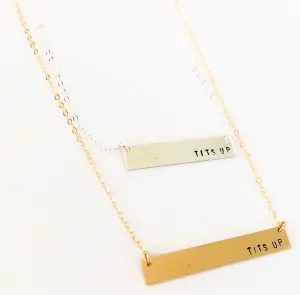 Tits Up Bar Necklace