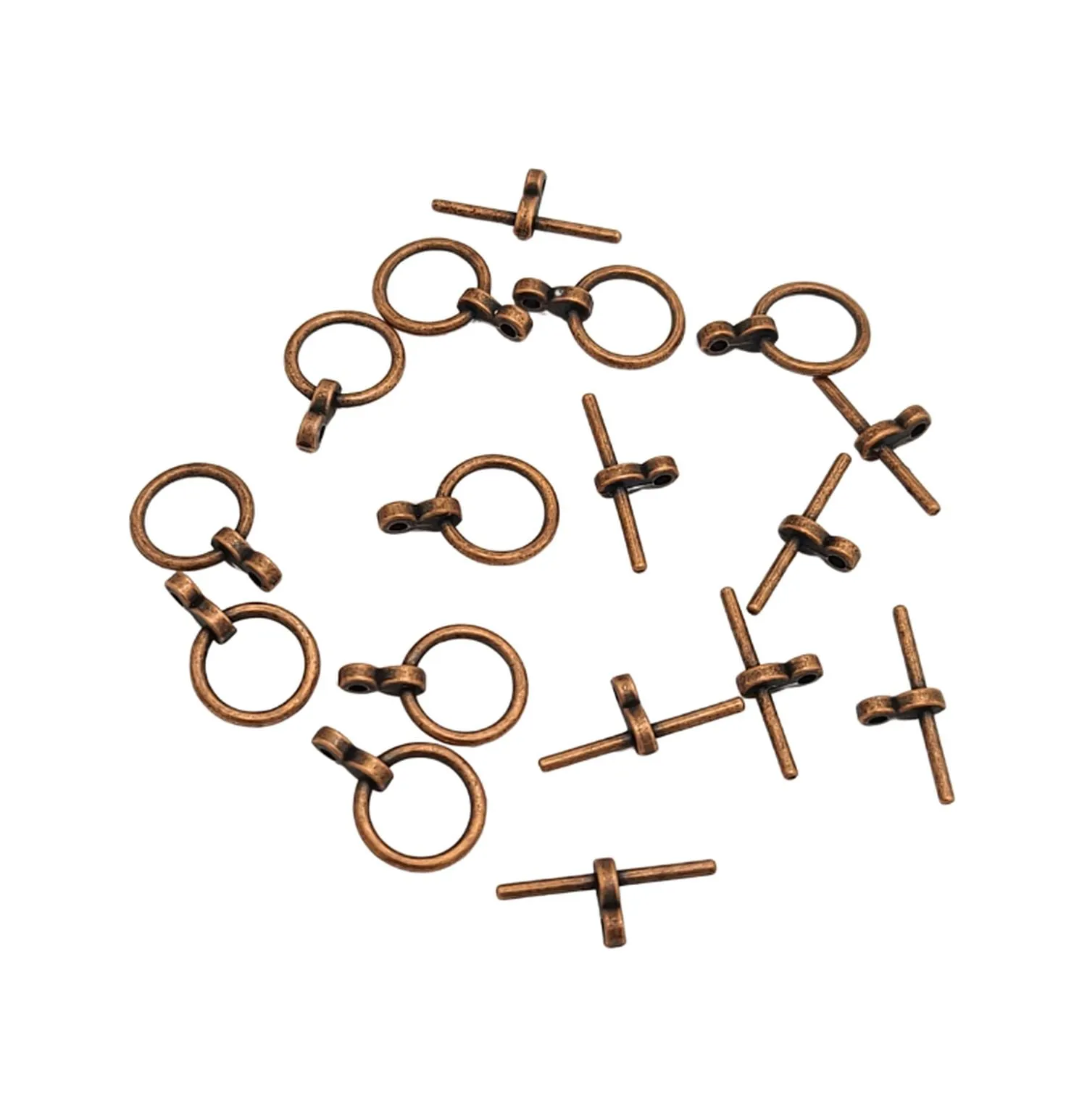 Toggle T-Bar Clasp Round Jewelry Making Supply.