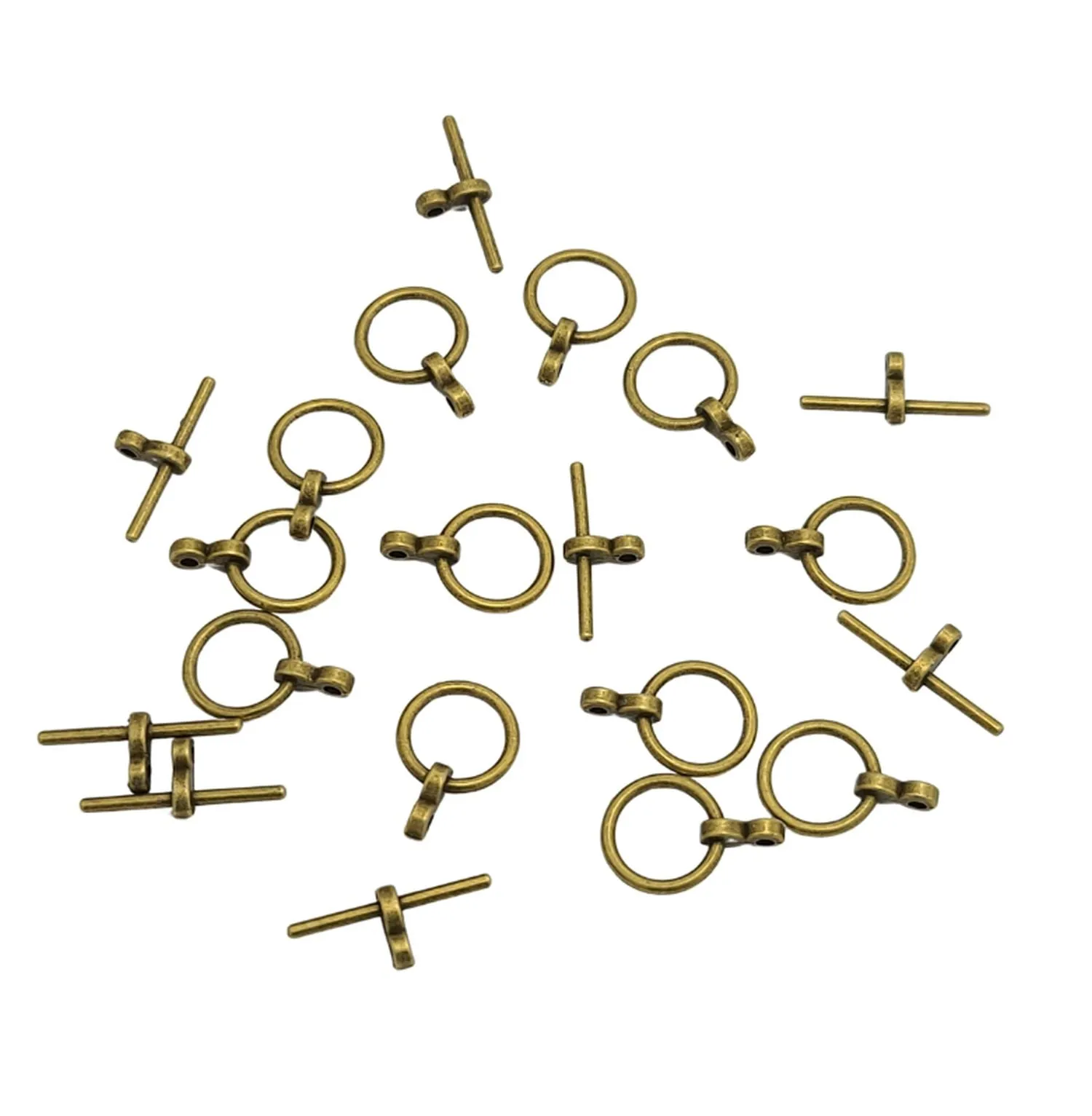 Toggle T-Bar Clasp Round Jewelry Making Supply.