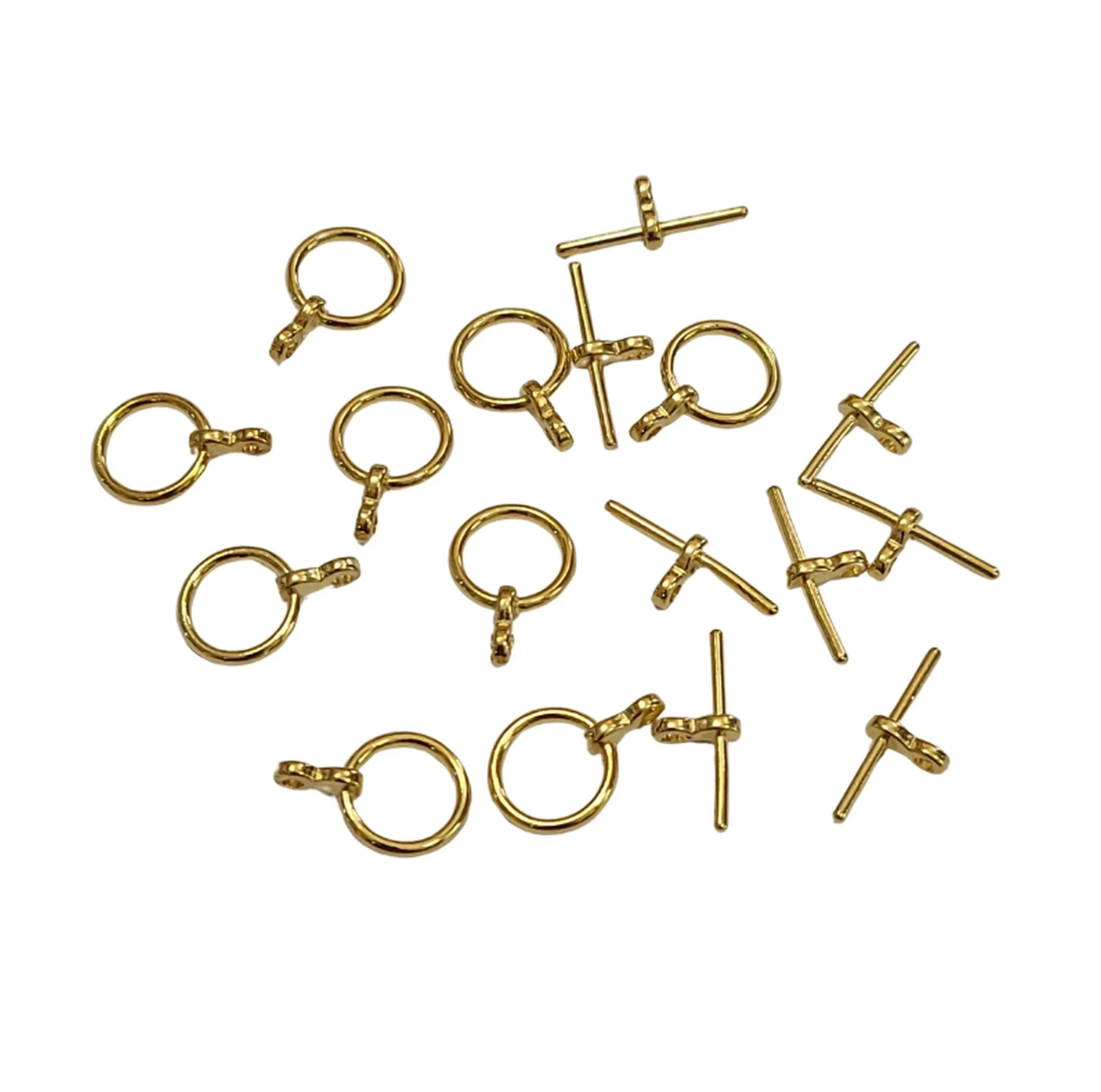 Toggle T-Bar Clasp Round Jewelry Making Supply.