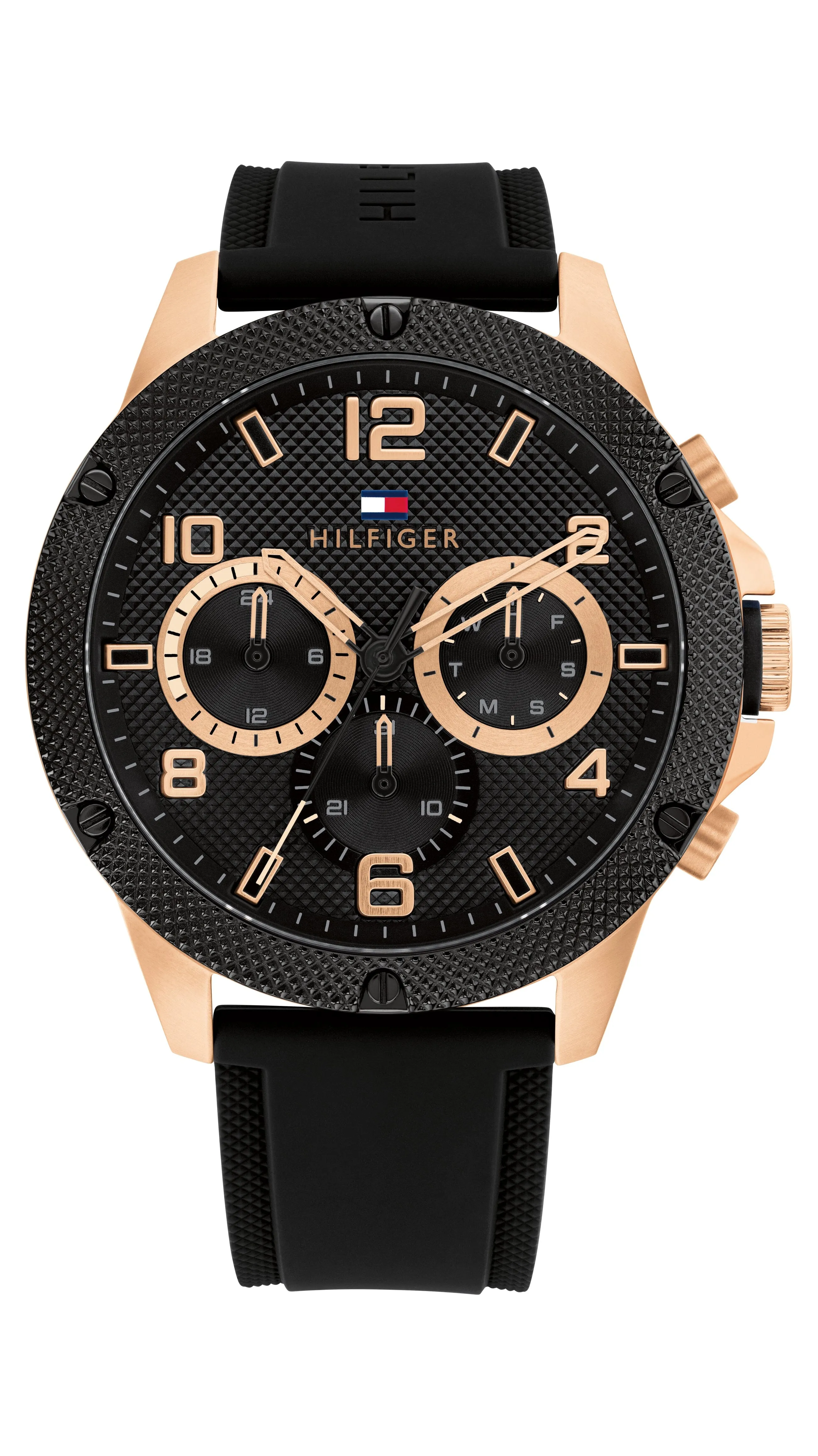 Tommy Hilfiger Blaze Black Silicone Black Dial Men's Watch 1792028