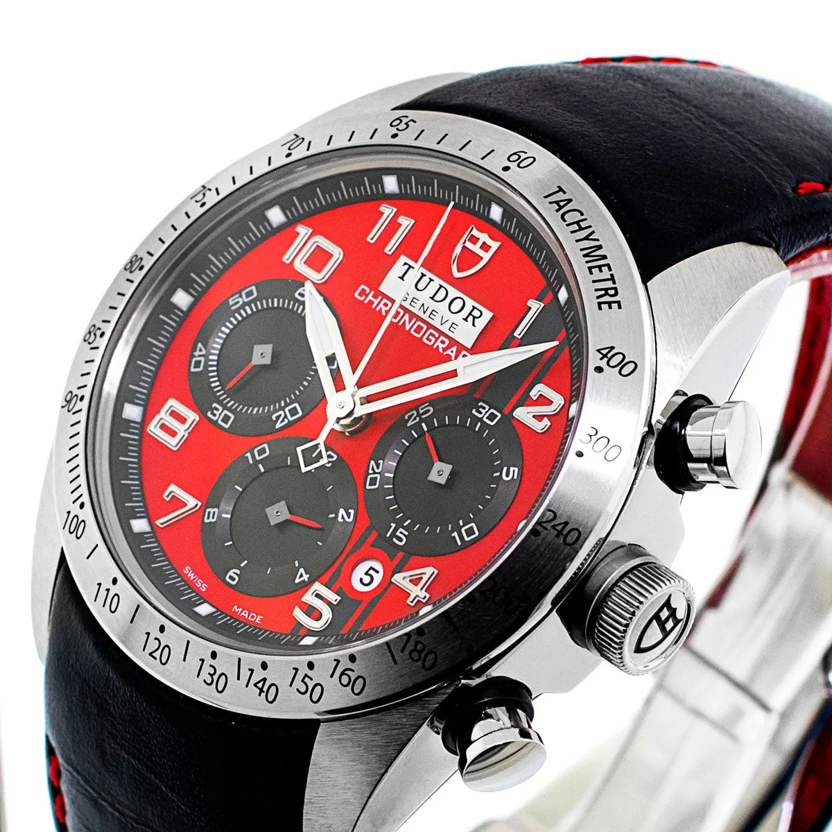 Tudor Fastrider Chronograph Ducati Special Edition 42mm Stainless Steel Red Dial 42000D