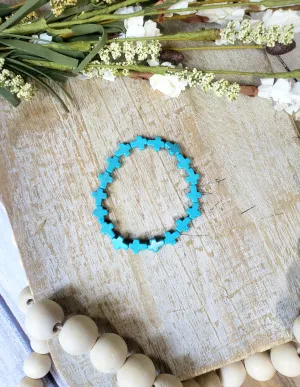 Turquoise Cross Bracelet